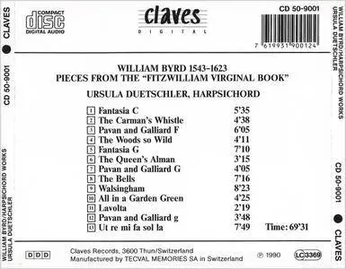 Ursula Duetschler - William Byrd: Pieces from the 'Fitzwilliam Virginal Book' (1990)