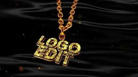 Golden logo on the chain 45095885