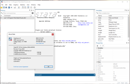 StataCorp Stata 16 (rev.13062023)