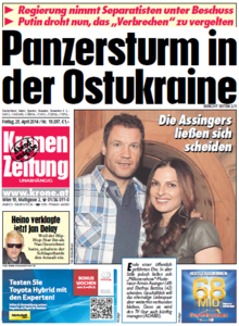 Kronen Zeitung, 25.04.2014