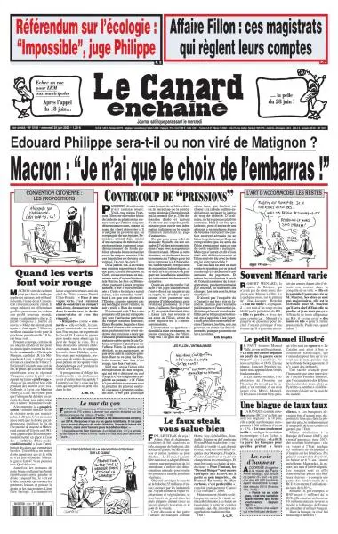 Le canard enchaîné. Le canard enchaîné газета.