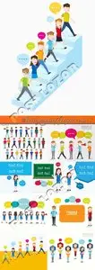 Social groups of people vector 6
