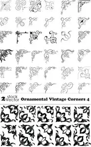 Vectors - Ornamental Vintage Corners 4