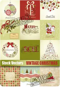 Vintage Christmas  - Stock Vector