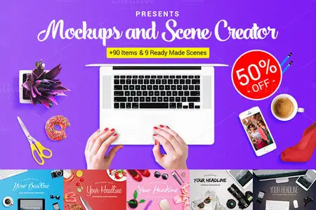 CreativeMarket - Mockups & Scene Creator