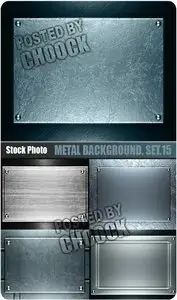 Metal background. Set.15 - Stock Photo