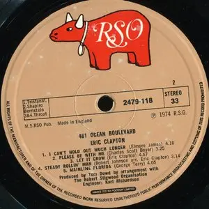 Eric Clapton - 461 Ocean Boulevard {Original UK} Vinyl Rip 24/96