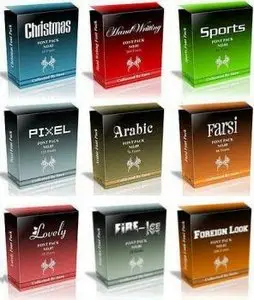 MegaPack Fonts for Design