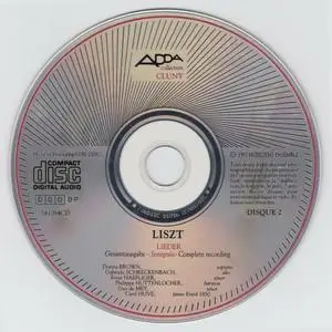 Franz Liszt - Lieder - Complete Recording (1987) {4CD Set, Adda AD484}