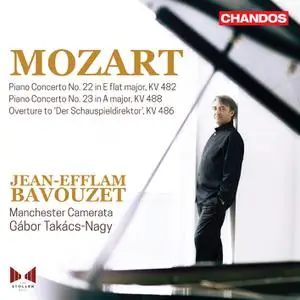 Jean-Efflam Bavouzet, Manchester Camerata - Mozart: Piano Concerto No. 22, K. 482 & No.23, K. 488 (2022) [24/96]