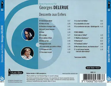 Georges Delerue - Descente aux enfers: Original Motion Picture Soundtrack (1986) Limited Collector's Edition 2011