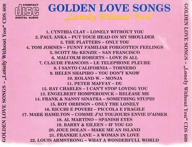 VA - Golden Love Songs: Lonely Without You (1994)
