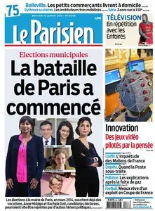Le Parisien + Cahier Paris du Mercredi 23 Janvier 2013