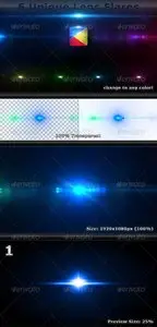 GraphicRiver 6 Unique Lens Flares - Light Effects -5-