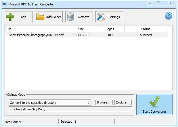 Mgosoft PDF To Flash Converter 8.1.2