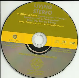 BSO / Munch - Mendelssohn: Symphony No. 4 "Italian" & Symphony No. 5 "Reformation" (2006) {Hybrid-SACD // ISO & HiRes FLAC} 