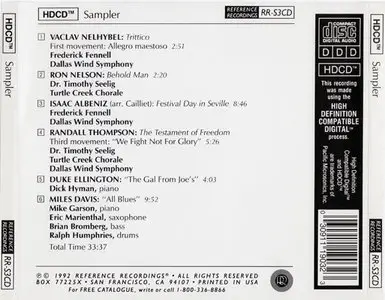 VA - HDCD Sampler (1992, Reference Recordings # RR-S3CD) [RE-UP]