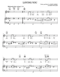 Loving You - Elvis Presley, Leiber & Stoller (Piano-Vocal-Guitar)