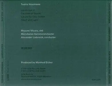 Mayumi Miyata, Munchener Kammerorchester, Alexander Liebreich - Toshio Hosokawa: Landscapes (2011)