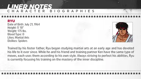 Street Fighter II - The Animated Movie (1994) - Liner Notes - Character Biographies (BD 1080p x265 HEVC AC3 2 0