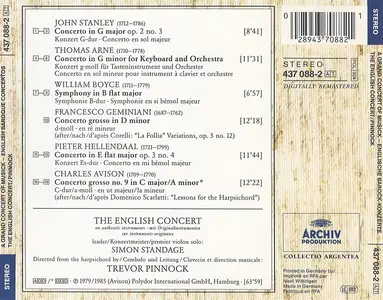 Trevor Pinnock, The English Concert - A Grand Concert of Musick: English Baroque Concertos (1993)