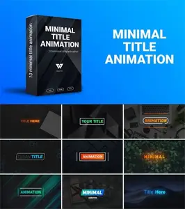 10 Minimal Titles Animation - After Effects Projects