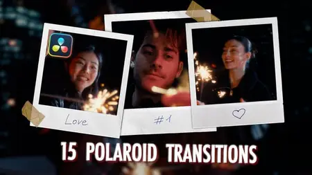 15 Polaroid Transitions for DaVinci Resolve 57942237