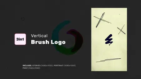 Vertical Brush Logo 58382825