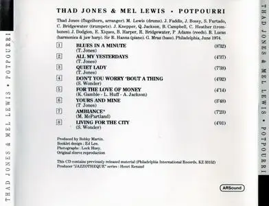 Thad Jones & Mel Lewis - Potpourri (1974) {Columbia 4714782 rel 1995}