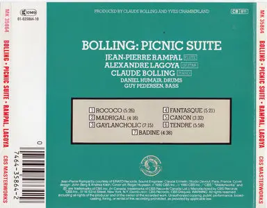 Claude Bolling, Rampal, Lagoya - Picnic Suite [CBS Masterworks MK 35864] {US 198_}