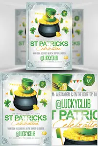 St Patricks Celebrations Flyer Template 2