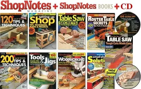 ShopNotes Magazine #001-126 (1992-2012) + Special Editions + CD