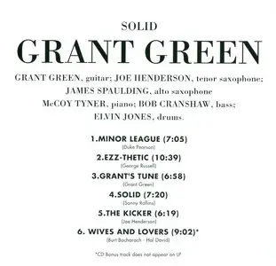 Grant Green - Solid (1964) [Remastered 1995 with Bonus Track]