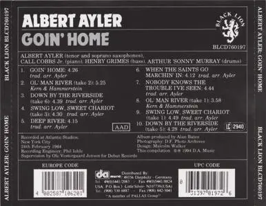 Albert Ayler - Goin' Home (1964) {Black Lion BLCD760197 rel 1994}