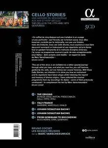 Bruno Cocset & Les Basses Réunies - Cello Stories: The Cello In The 17th & 18th Centuries (2016) {5CD Alpha Digital Download}