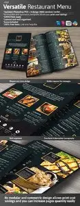 GraphicRiver Black and Gold Menu Template