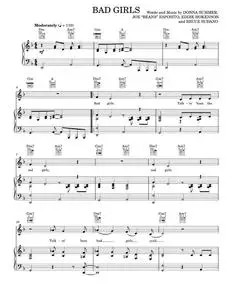 Bad girls - Donna Summer (Piano-Vocal-Guitar)