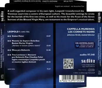 Johannes Strobl, Cappella Murensis, Les Cornets Noirs - Paradisi Gloria: Sacred music by Emperor Leopold I (2016)