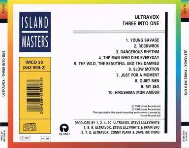 Ultravox - Three Into One (1980) {Island Records IMCD 30 rel 1989}