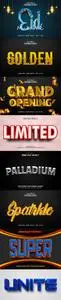 8 3d Editable PSD Text Effects Style