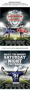 GraphicRiver American Football Promotional Flyer Poster 2 Sizes