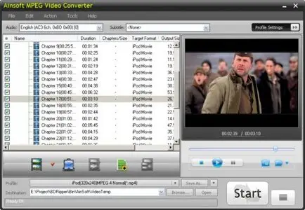 Ainsoft MPEG Video Converter 1.0.1.23