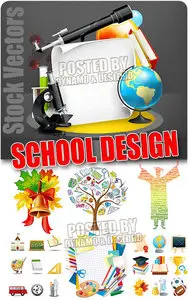 School design - Stock Vectors