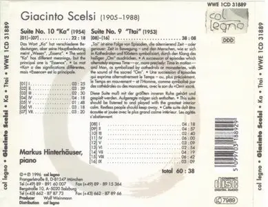 Giacinto Scelsi - Suites No. 10 "Ka" & 9 "Ttai" (1996)