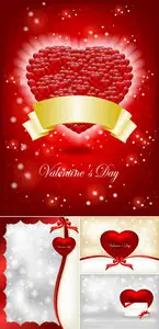 Valentine's Day Cards Vector 3