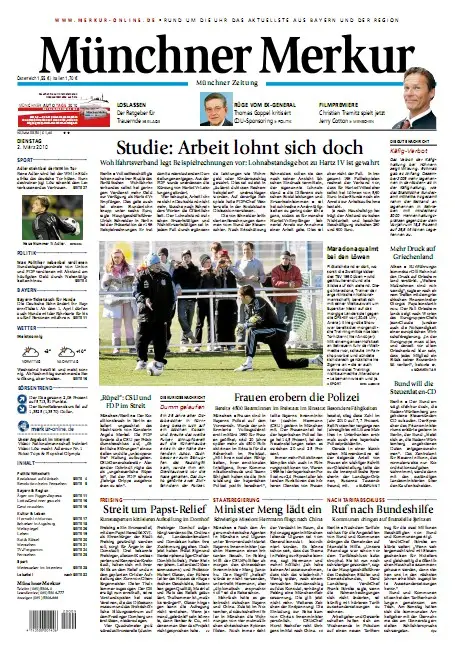 Münchner Merkur vom 2. März 2010 + 3. März 2010 + 4. März 2010 + 5. März 2010