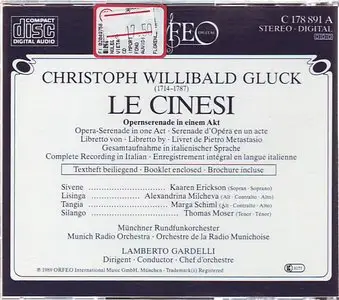 Gluck: Le Cinesi / Gardelli, Erickson