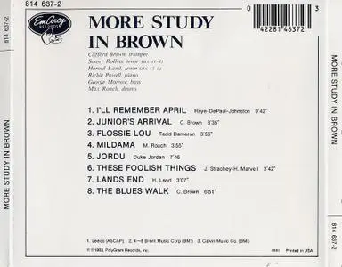 Clifford Brown & Max Roach - More Study In Brown (1956) {EmArcy ‎814 637-2}