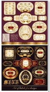 Gold Vintage Labels