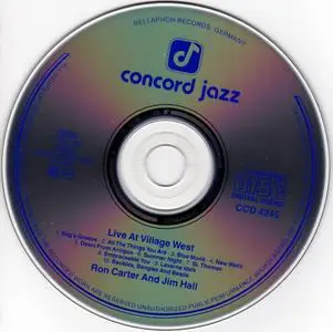 Ron Carter & Jim Hall - Live At Village West (1982) {Concord Jazz CCD-4245 rel 1992}